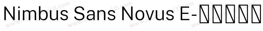 Nimbus Sans Novus E字体转换